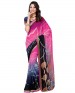 Printed Georgette Designer saree- 1057B